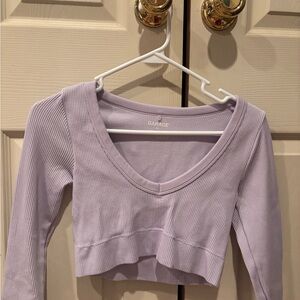 Garage Lavender Ribbed Women's Top